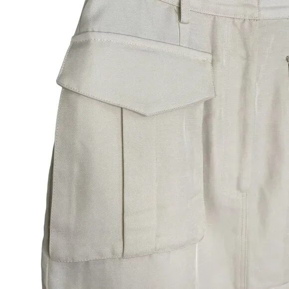 Shona Joy Utility Mini Skirt in Ivory, 2